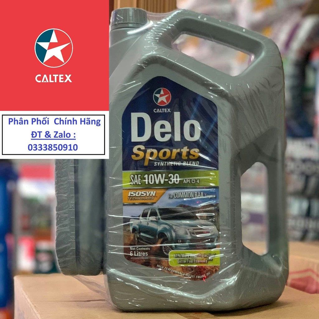 Nhớt động cơ ô tô diesel Delo Sports Synthetic Blend SAE 10W-30 [ 7L ]