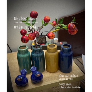 Lọ én nhỏ xinh cắm hoa ; quà tặng; bày trang trí - Gốm Bình Dương xuất khẩu -nhiều màu sắc
