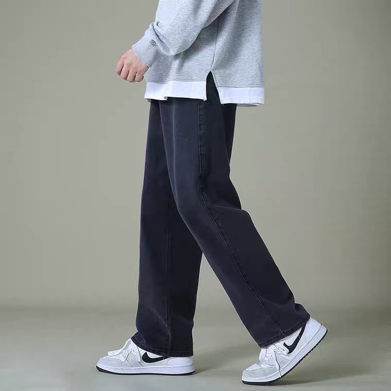 Quần Jean Nam, Quần Baggy Nam Trơn TR03 Dáng Suông,Rộng style hàn quốc 2021