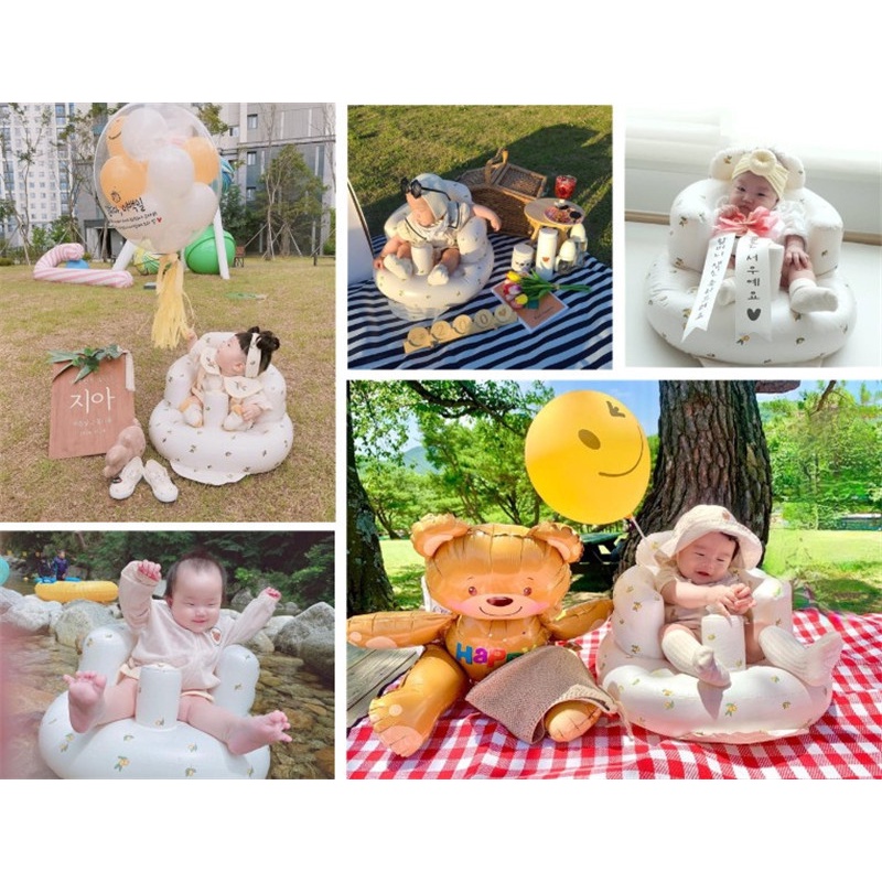 Ghế hơi tập ngồi cho bé từ 4 tháng/Ghế tập ăn dặm