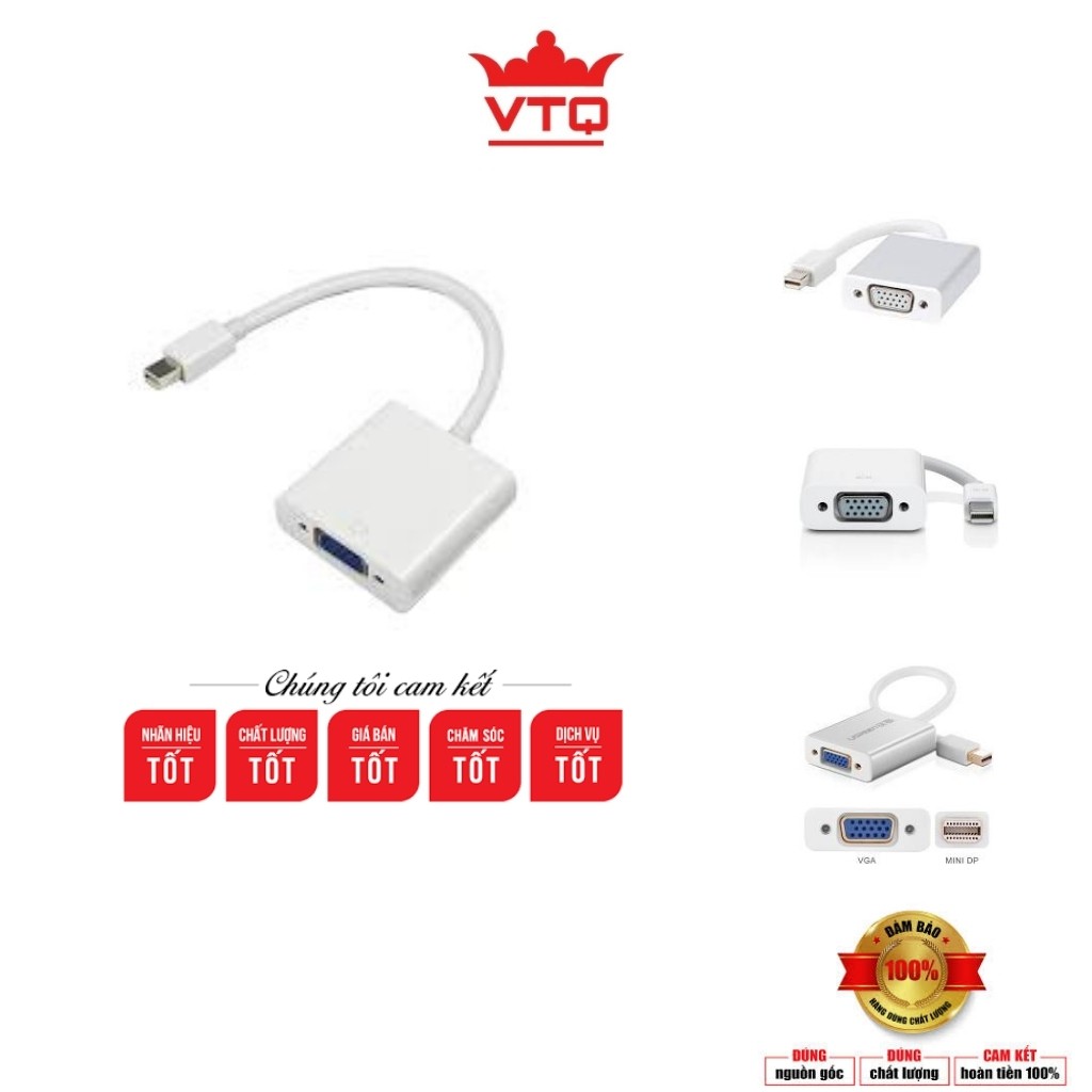 Cáp chuyển đổi mini display port ra vga,Dây Cáp Chuyển mini Displayport sang Cổng vga.shopphukienvtq