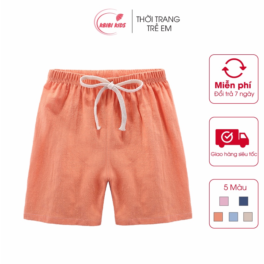 Quần Ngắn Đũi Bé Gái Mã K12-A Quần Short Bé Gái Chất Đũi Đẹp Phong Cách Hàn Quốc, Mùa Hè Mặc Mát