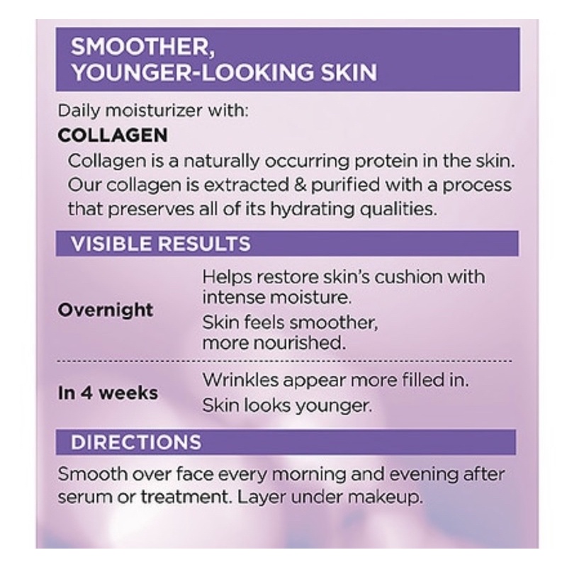 Kem dưỡng ẩm l, chống nhăn L’Oreal Collagen Moisture Filler ngày & đêm nhập Mỹ 48g