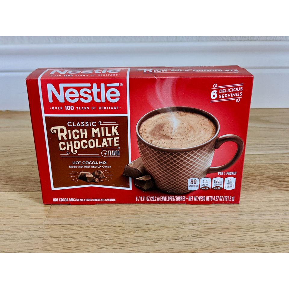 NESTLE CHOCOLATE 100% USA - BỘT CACAO NESTLE RICK MILK - CACAO SOCOLA NGUYÊN CHẤT KHÔNG CAFEIN