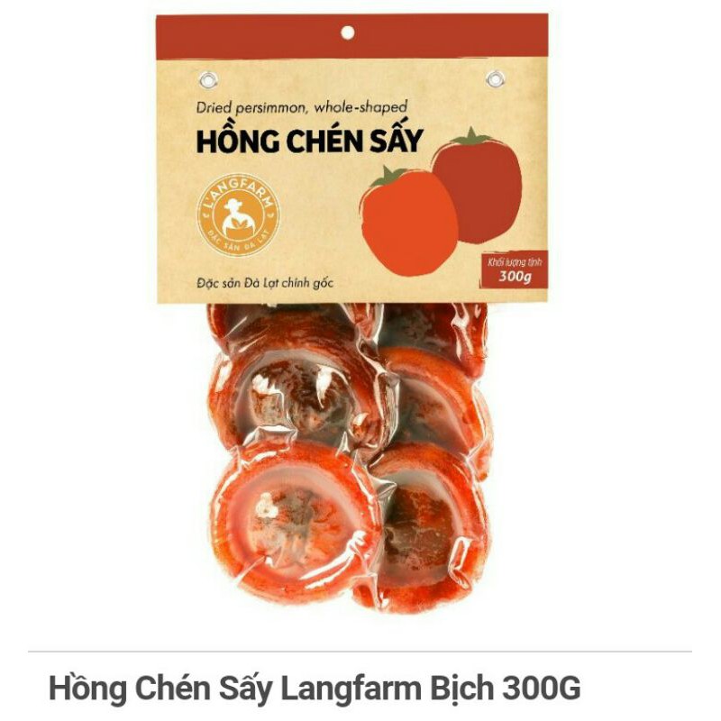 Hồng Chén Sấy Langfarm Bịch 300G