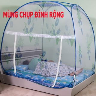 Màn chụp tự bung đỉnh rộng Tulip cao cấp(Dây kéo To khóa kéo Lớn)
