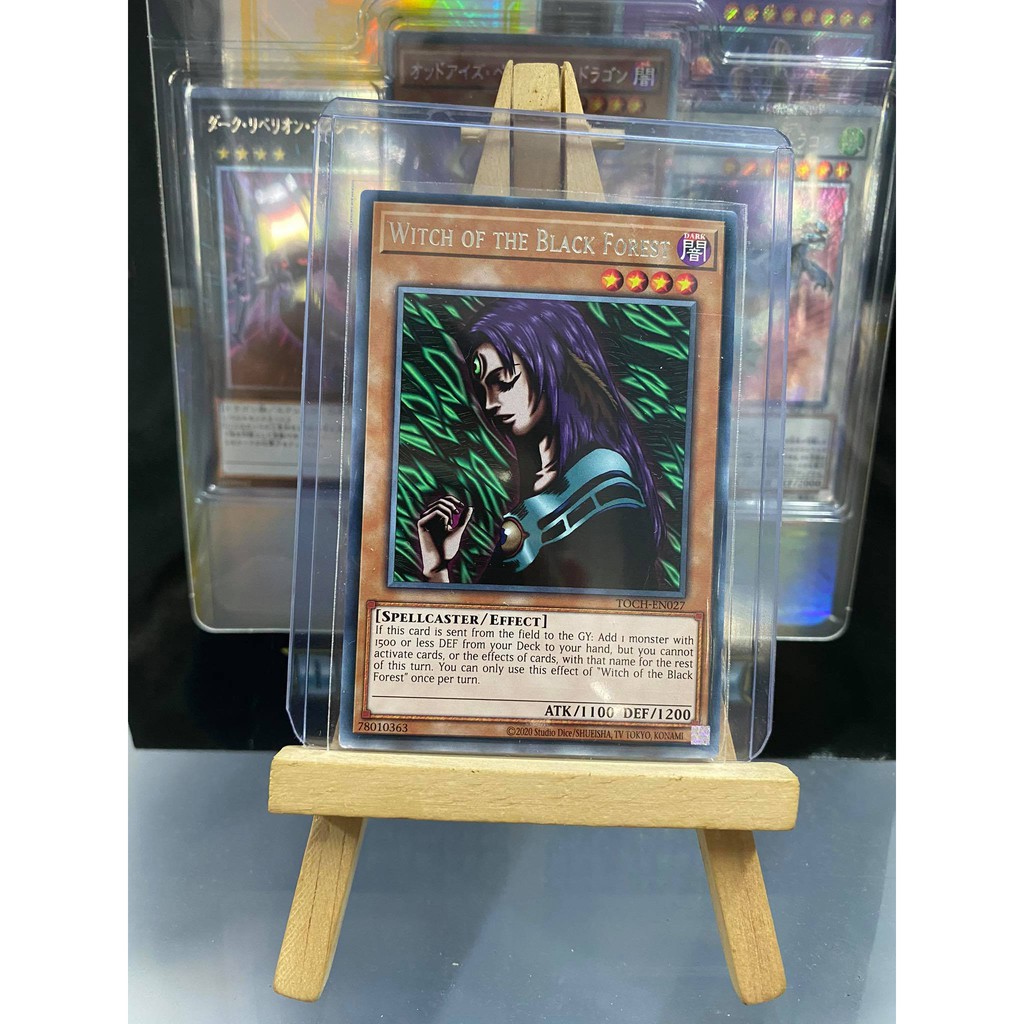 [ Dưa Hấu Yugioh ] Lá bài thẻ bài Witch of the Black Forest – Rare - Tặng bọc bài nhựa bảo quản