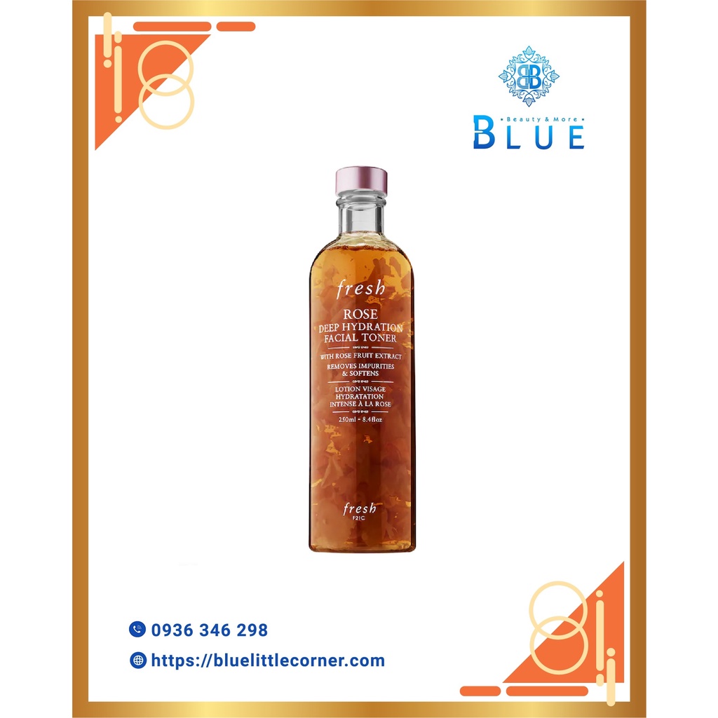 Nước Hoa Hồng Fresh Rose Deep Hydration Facial Toner 250ML