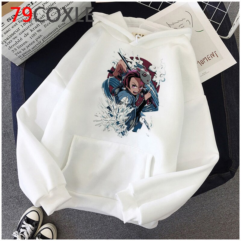 Áo Hoodie Nam In Hình Nhân Vật Kimetsu No Yaiba Tanjirou Kamado 2021 Grunge Y2k