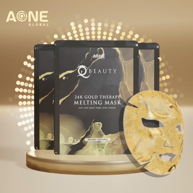 Mặt nạ vàng 24k tan chảy QBeauty , Mặt nạ dưỡng da hiệu quả sau 1 lần đắp