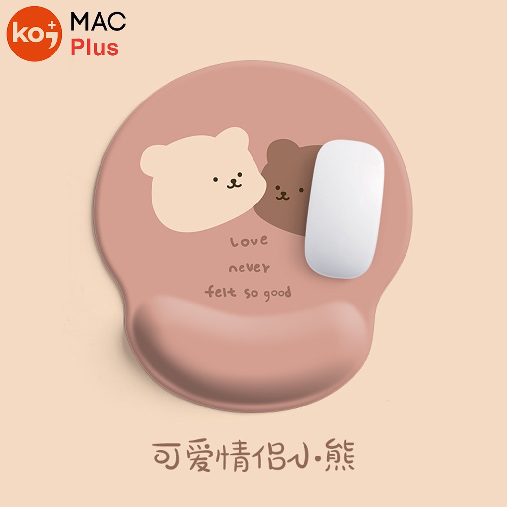 Bộ Lót Chuột Đệm Kê Tay Bàn Phím Gấu Xinh