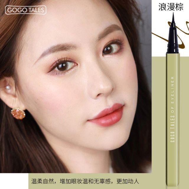 Bút Kẻ Mắt GOGO TALES Sắc Nét Không Trôi Fine Make Up Eyeliner Nội Địa Trung Chính Hãng