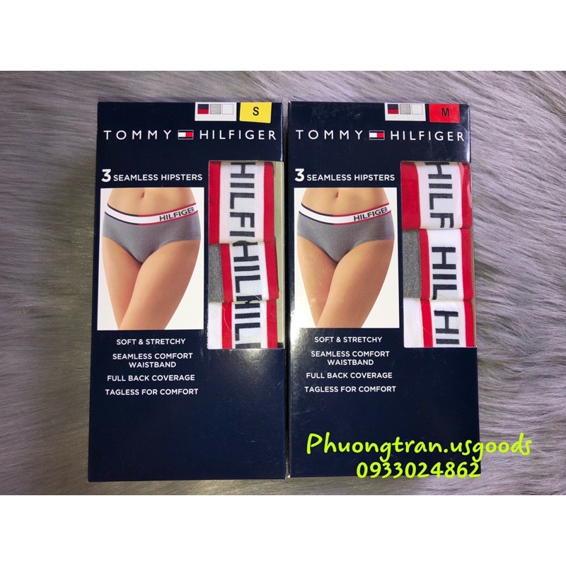 [Hàng Costco Mỹ] Set 3 quần lót Tommy Hilfiger nữ