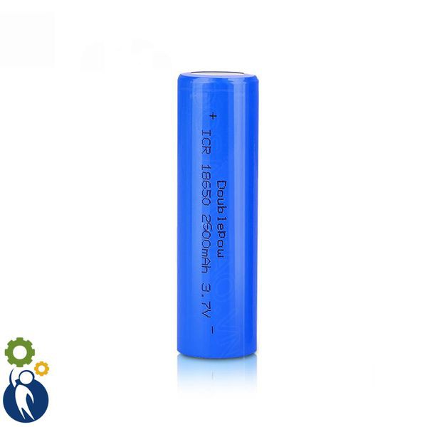 Pin 18650 2600mAh Chuẩn Dung Lượng Hàng Nội Địa Trung Quốc Thương Hiệu DOUBLEPOW - Đầu Bằng