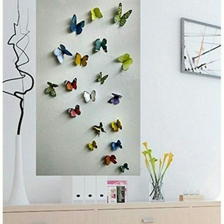 decal dán tường bướm decal 3d