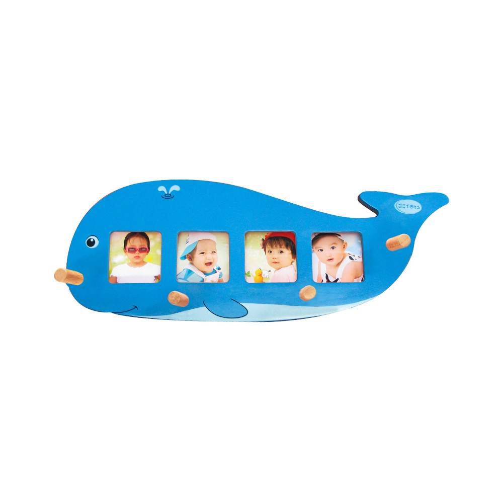 Đồ chơi gỗ Winwintoys - Máng áo cá voi 61372