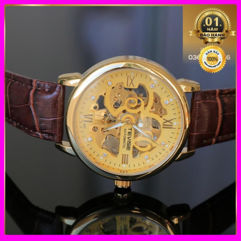Đồng hồ cơ nam Tevise cơ lộ máy thiết kế thời trang trẻ trung, năng động, máy chạy cơ vĩnh viễn [ Đồng Hồ Cơ ] | BigBuy360 - bigbuy360.vn