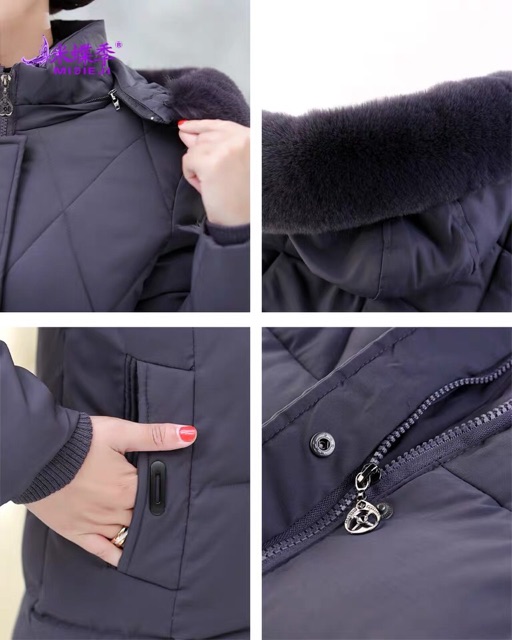 ORDER - Áo phao trung niên cổ lông