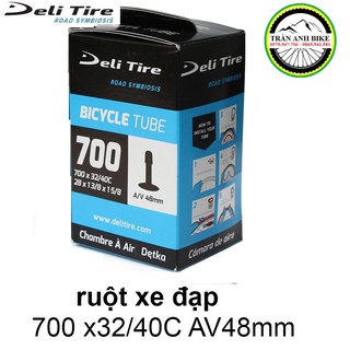 Ruột xe đạp deli tire 700x32-40c 48mm van mỹ