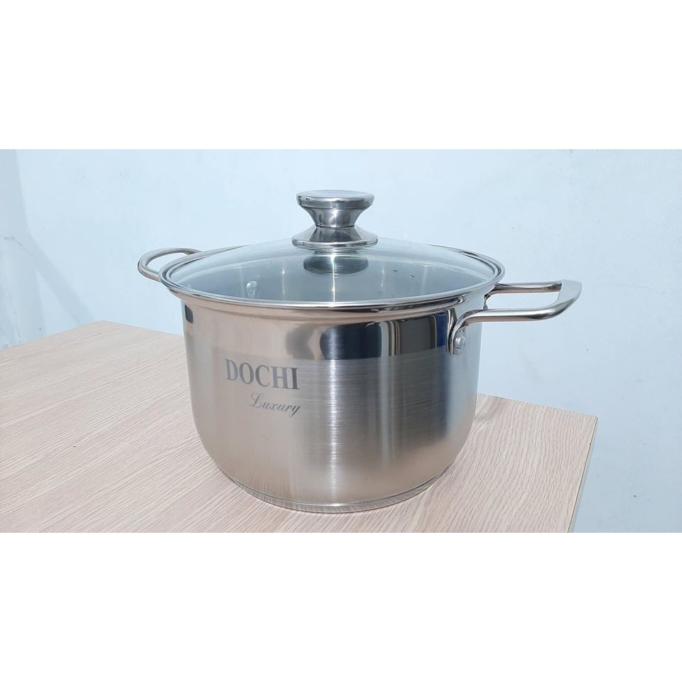 [Giảm Giá Sốc] Nồi Inox 5 Đáy Thân Cao DOCHI LUXURY SIZE 20cmx13cm - giadung2020 - 2021