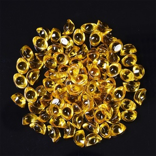 Bịch 1000 viên thỏi vàng Nhí thủy tinh pha lê cỡ 1.4cm - màu Vàng