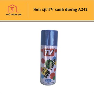 Sơn xịt TV xanh dương đen A216, xanh dương A242, xanh da trời A224, xanh lá nhạt A217, xanh lá A214