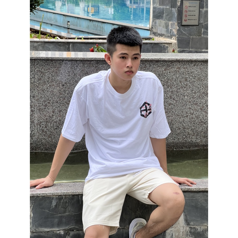 Áo Thun Tay Lỡ Unisex Form Rộng Nam Nữ in OFF cúc HCT chất cotton (đen-trắng) ZoZo