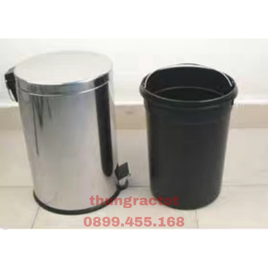 Thùng rác inox đạp chân 3l/5l/8l/12l/20l