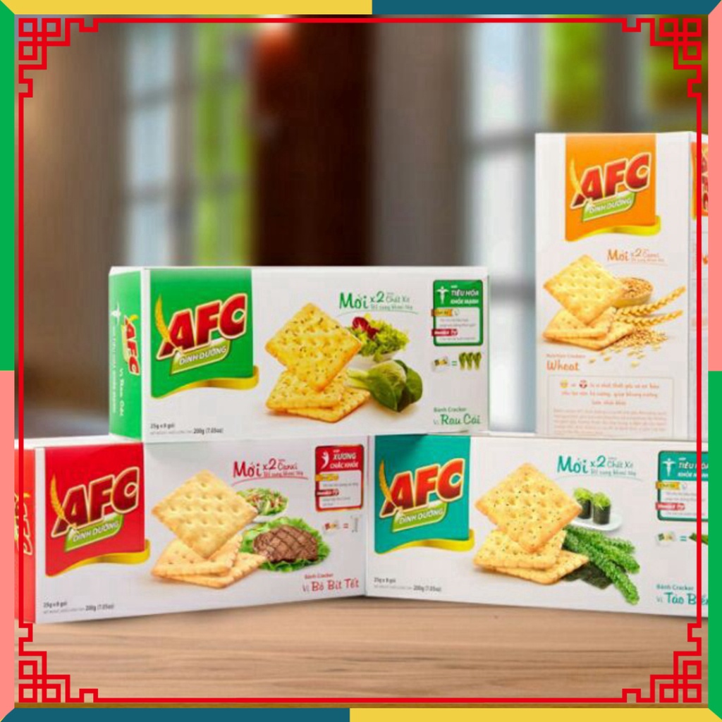 Bánh quy dưỡng chất AFC vị rau, hộp 200g
