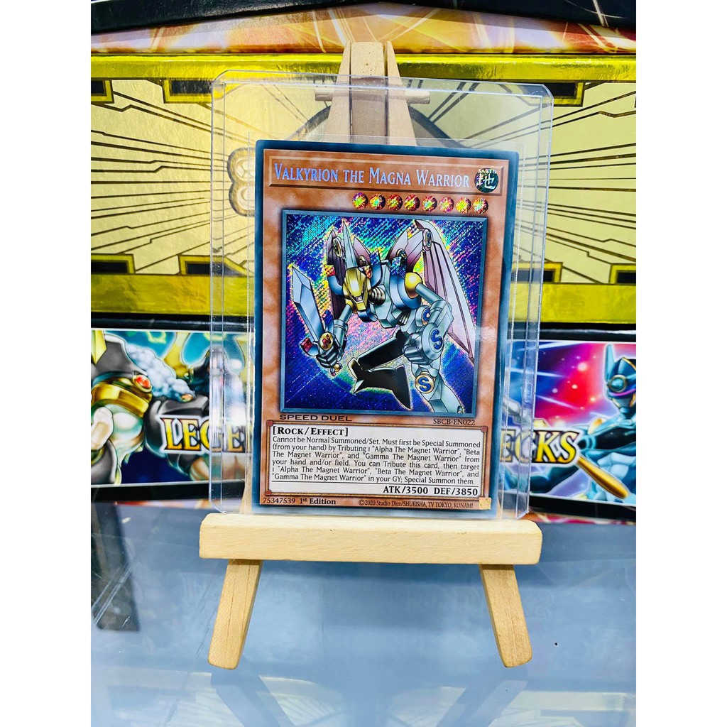 [ Dưa Hấu Yugioh ] Lá bài thẻ bài Valkyrion the Magna Warrior - ultra Secret Rare - Tặng bọc bài nhựa bảo quản