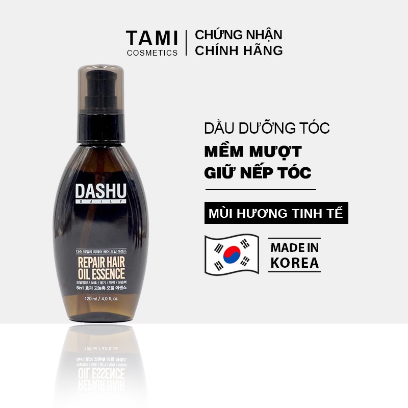 Dầu dưỡng tóc Phục hồi tóc hư tổn vào nếp bóng mượt DASHU daily repair hair oil essence 120ml DT01