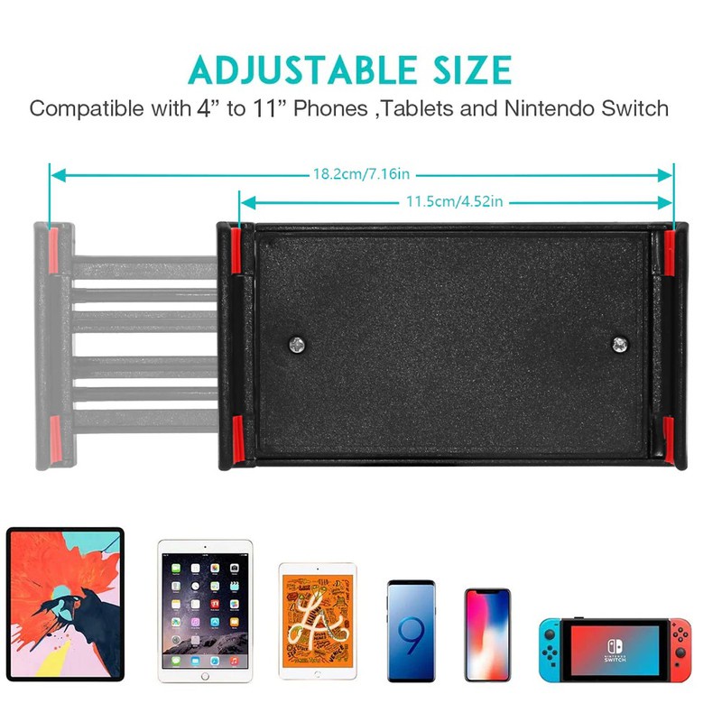Đầu Kẹp Điện Thoại Ipad 4,5 inch - 10.5 inch Có Đệm Chống Trầy