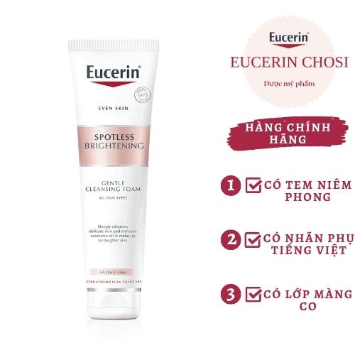 Eucerin Sữa Rửa Mặt Dịu Nhẹ Làm Sáng Da Giảm Thâm Nám Eucerin Spotless Brightening Gentle Cleansing Foam 150g