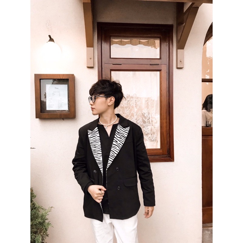 Áo blazer ngựa vằn dành cho TOMBOY SB TRANSGUY 🏳️‍🌈 | BigBuy360 - bigbuy360.vn