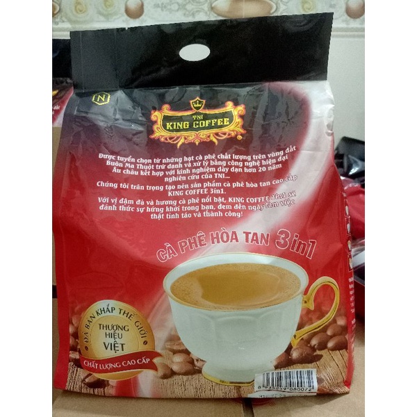 Cà Phê Hòa Tan 3in1 King Coffee Túi 45 Gói x 16G