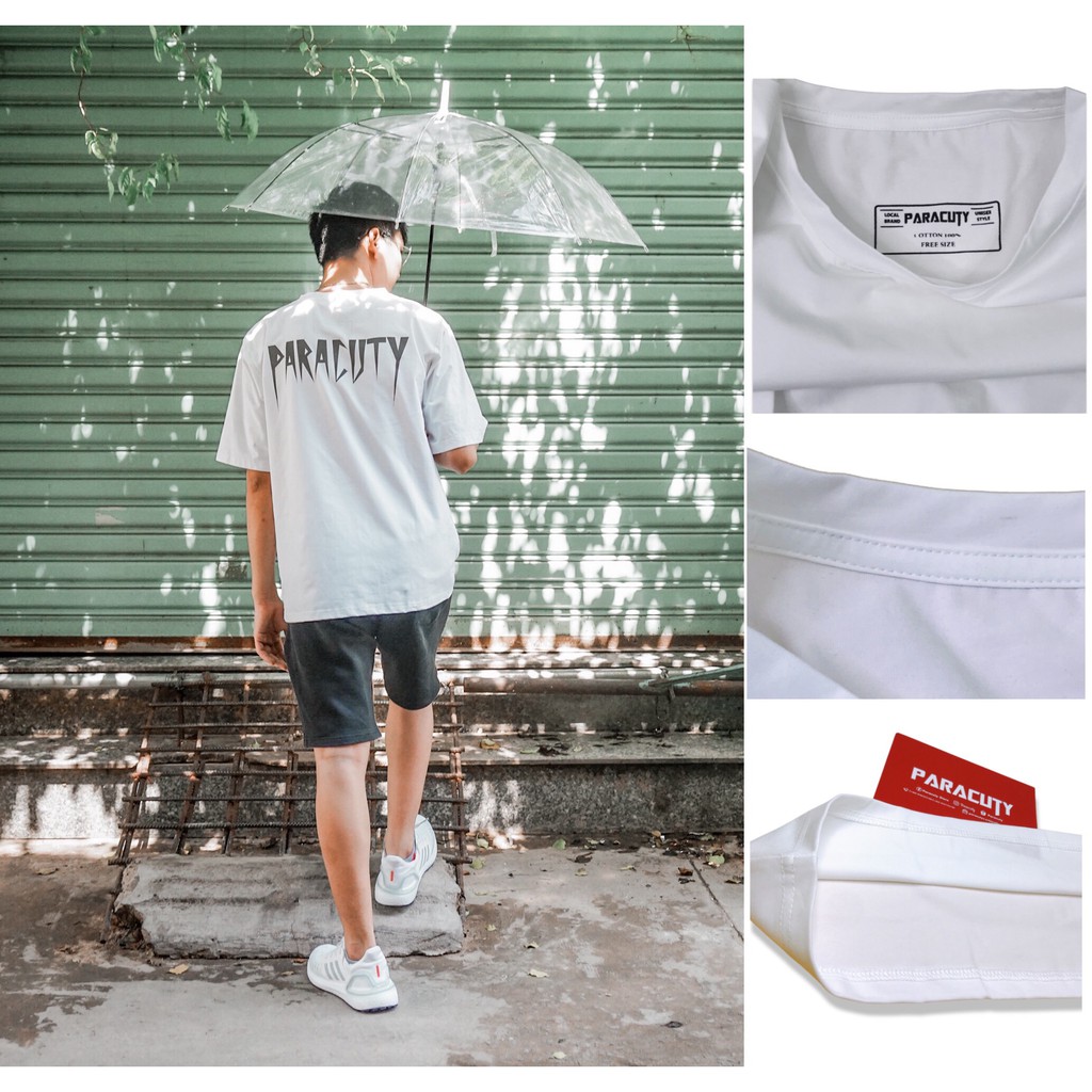 Áo thun nam nữ Unisex PARACUTY phản quang - P01 chất liệu cotton 100%, co giãn 4 chiều, dày dặn, form rộng tay lỡ | BigBuy360 - bigbuy360.vn