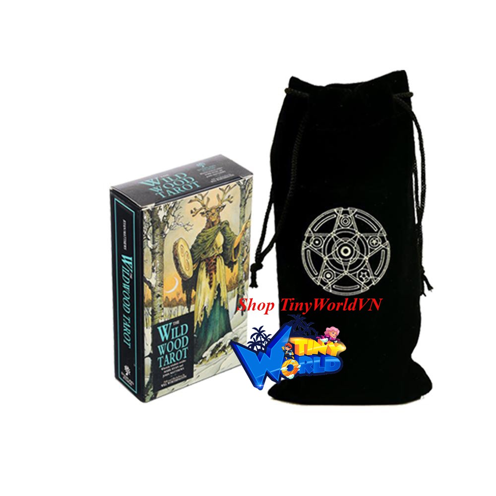 Combo Bài Tarot Wild Wood T11 và Túi Nhung Đựng Tarot