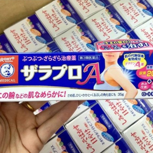 Kem loại bỏ nang lông Mentholatum Zaraporo Rhoto Nhật Bản 35g
