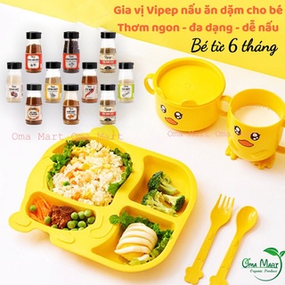 Gia vị Vipep (bột hành, tỏi, sả, gừng...) cho bé từ 6 tháng và cả gia đình