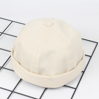 Men Women Hat Cap Casual Docker Sailor Mechanic Brimless Solid Color Hat