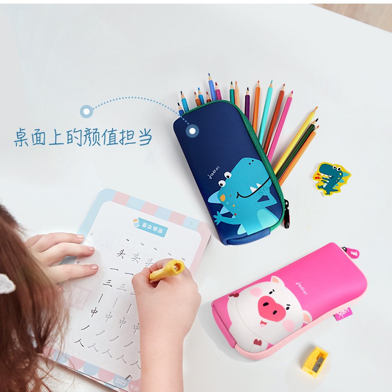 Hộp bút cao su Uek một ngăn, mềm, nhẹ