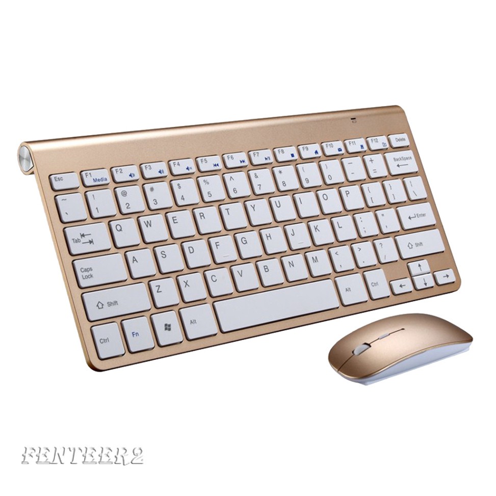 2.4GHz Wireless Keyboard 78 Keys 12 Multimedia Keys and Ultra Slim Mouse