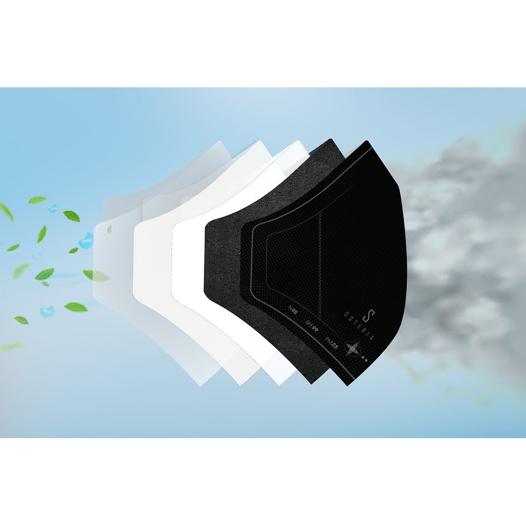 Khẩu trang thời trang cao cấp Soteria Rap ST187 - Khẩu trang vải than hoạt tính [size S,M,L] Van đen | BigBuy360 - bigbuy360.vn