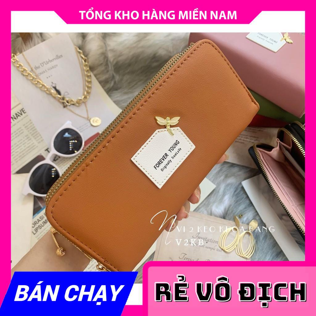 VÍ 2 KÉO LOGO CHUỒN CHUỒN XINH XẮN V1KB - 159 ⚡FREESHIP⚡100% ẢNH THẬT⚡ CHUYÊN SỈ - GIÁ TỐT  MY