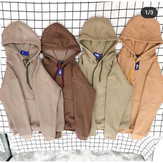 Áo hoodie basic màu siêu đẹp ulzzang - ẢNH THẬT