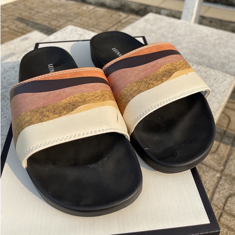 Dép Quai Ngang Nam Nữ Leonardo - Sandy Slides Sandal - Đế Cao Su Cao Cấp
