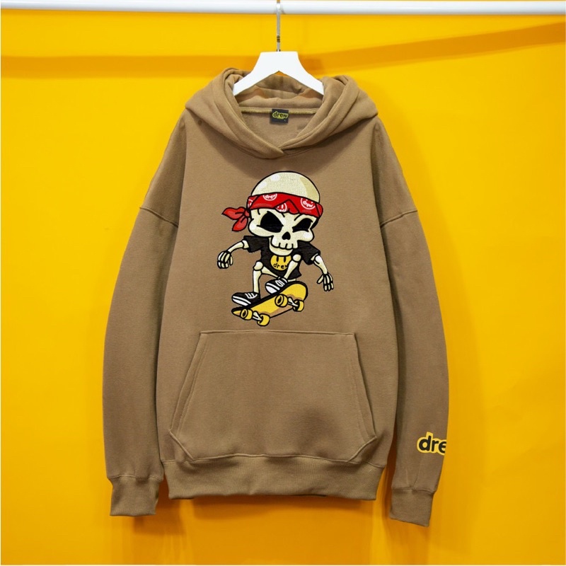 Áo nỉ HOODIE drew xương trượt ván Hogoto shop , áo hoodie drew nỉ bông unisex