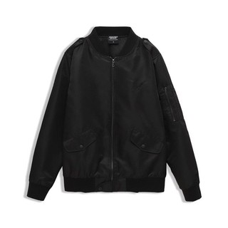 Áo Khoác Bomber Nam INF Đen, Chất Vải Dù 2 Lớp Dày Dặn, AK003208, SOMEHOW