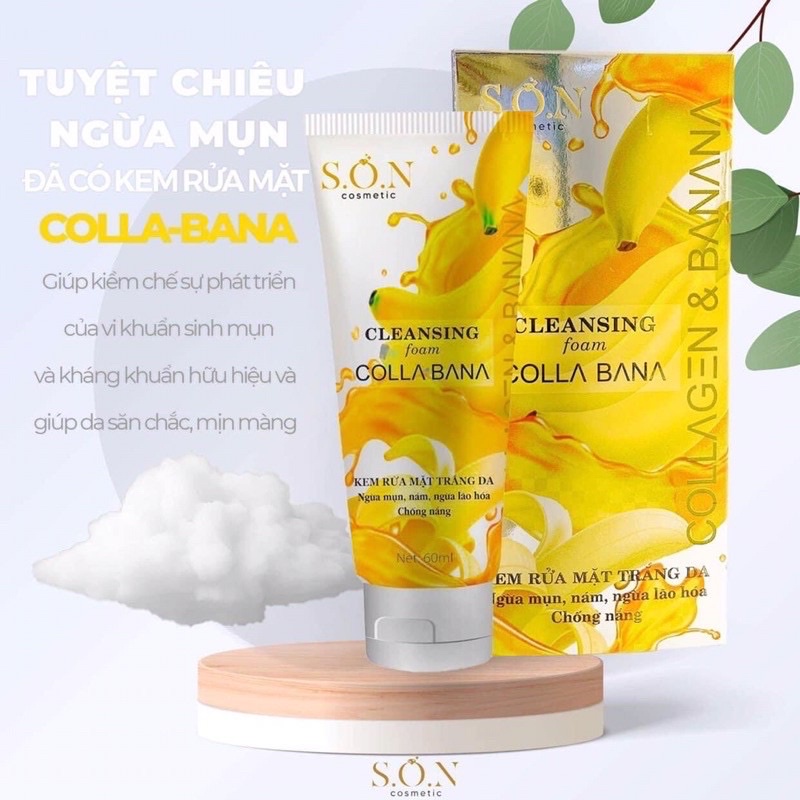 Sửa rửa mặt SON COLLAGEN Mẫu Mới