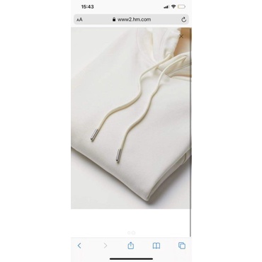 Áo nỉ Hm nữ hodie 2 màu đỏ kem xuất dư xịn